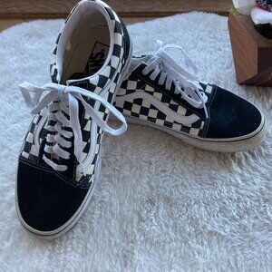 Vans Off the Wall low top sneakers, black/white classic checks